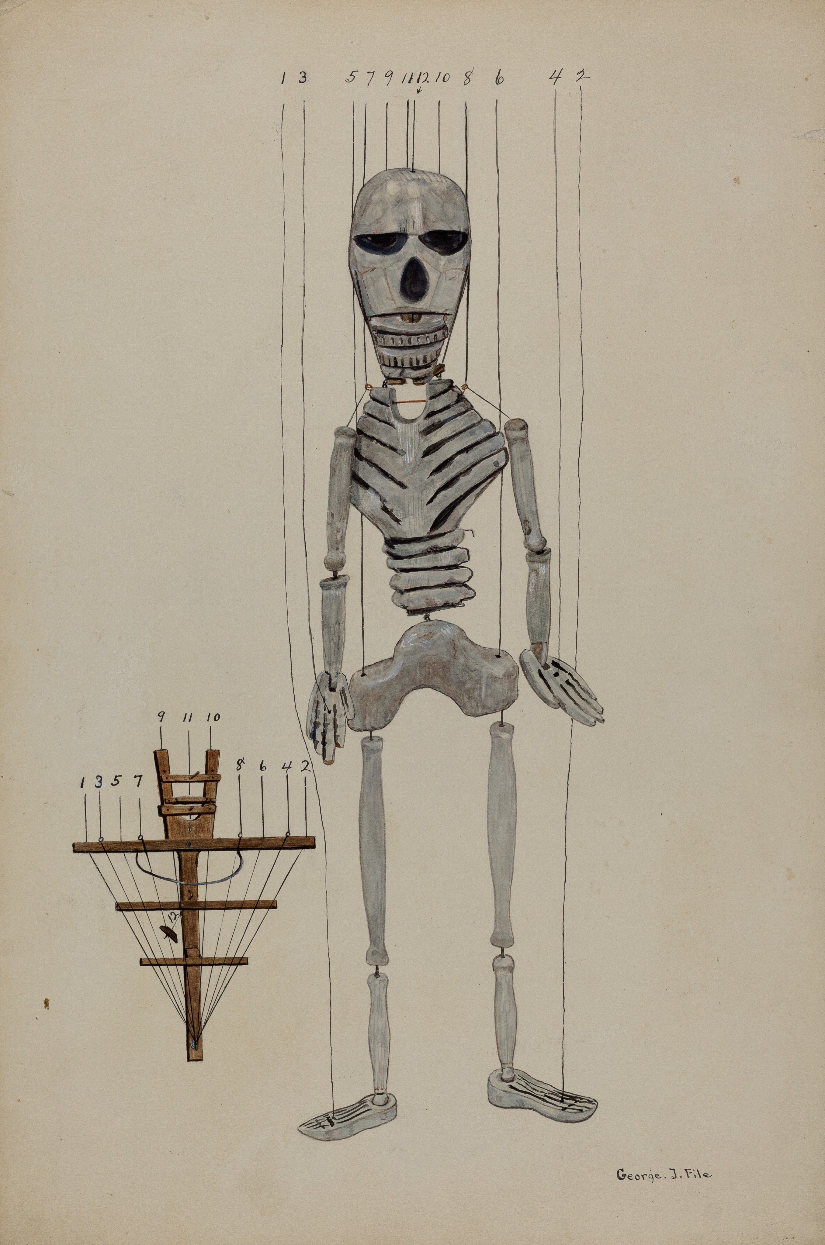 Skeleton Marionette by George File