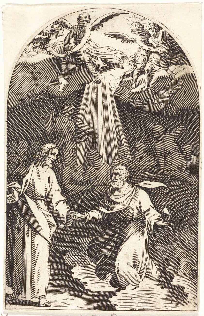 Christ Walking on the Water [first plate]