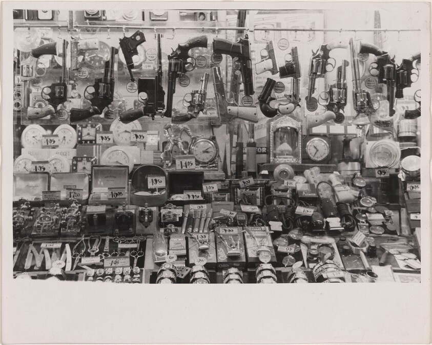 Pawn shop window--Houston, Texas