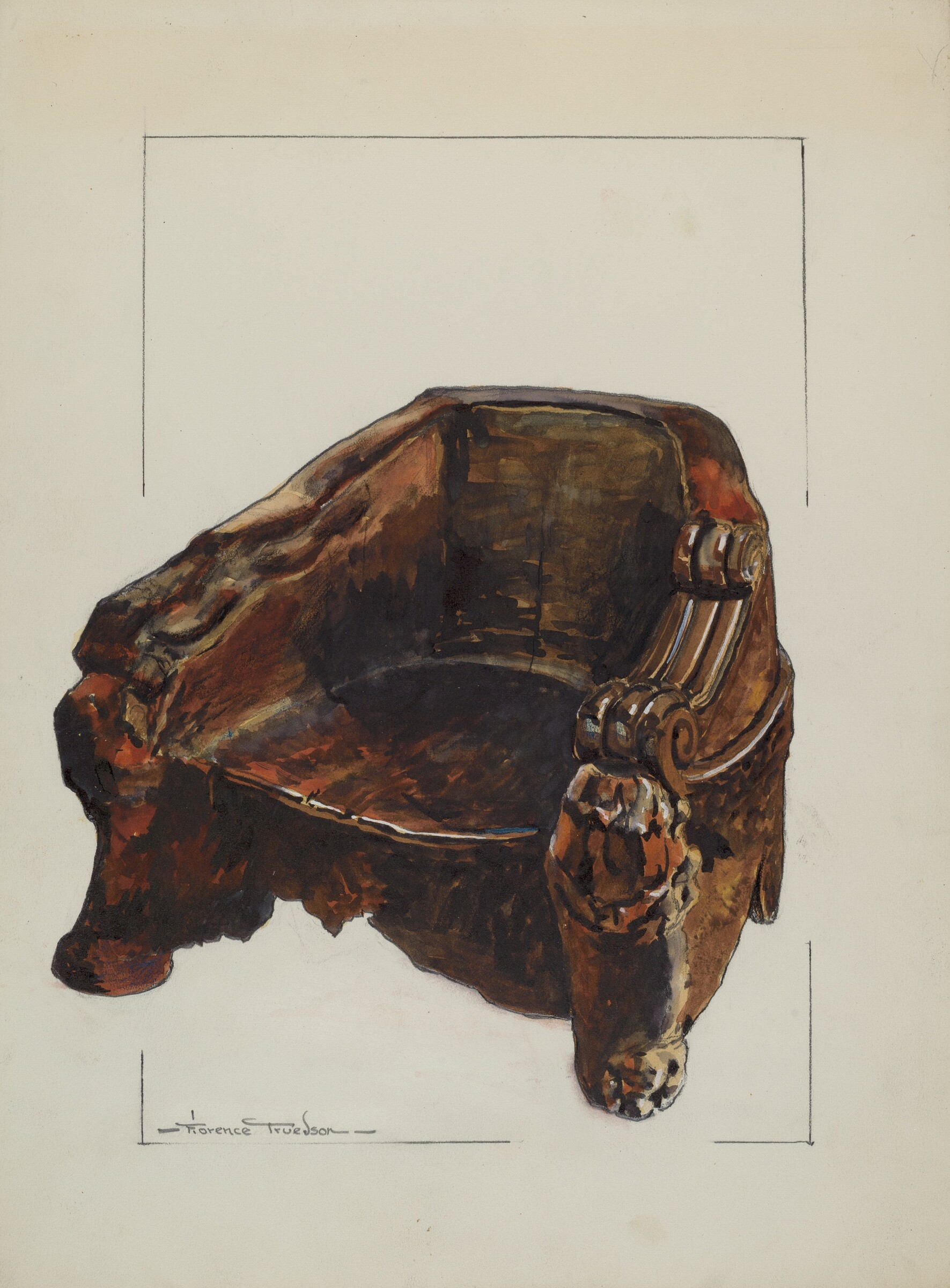 Walnut Chair, Florence Truelson, c. 1937