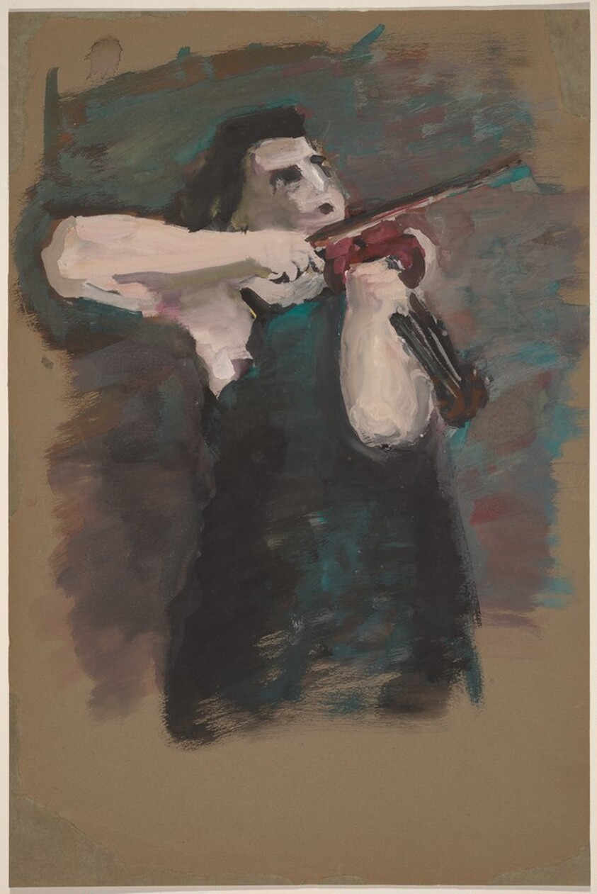Woman Playing a Violin