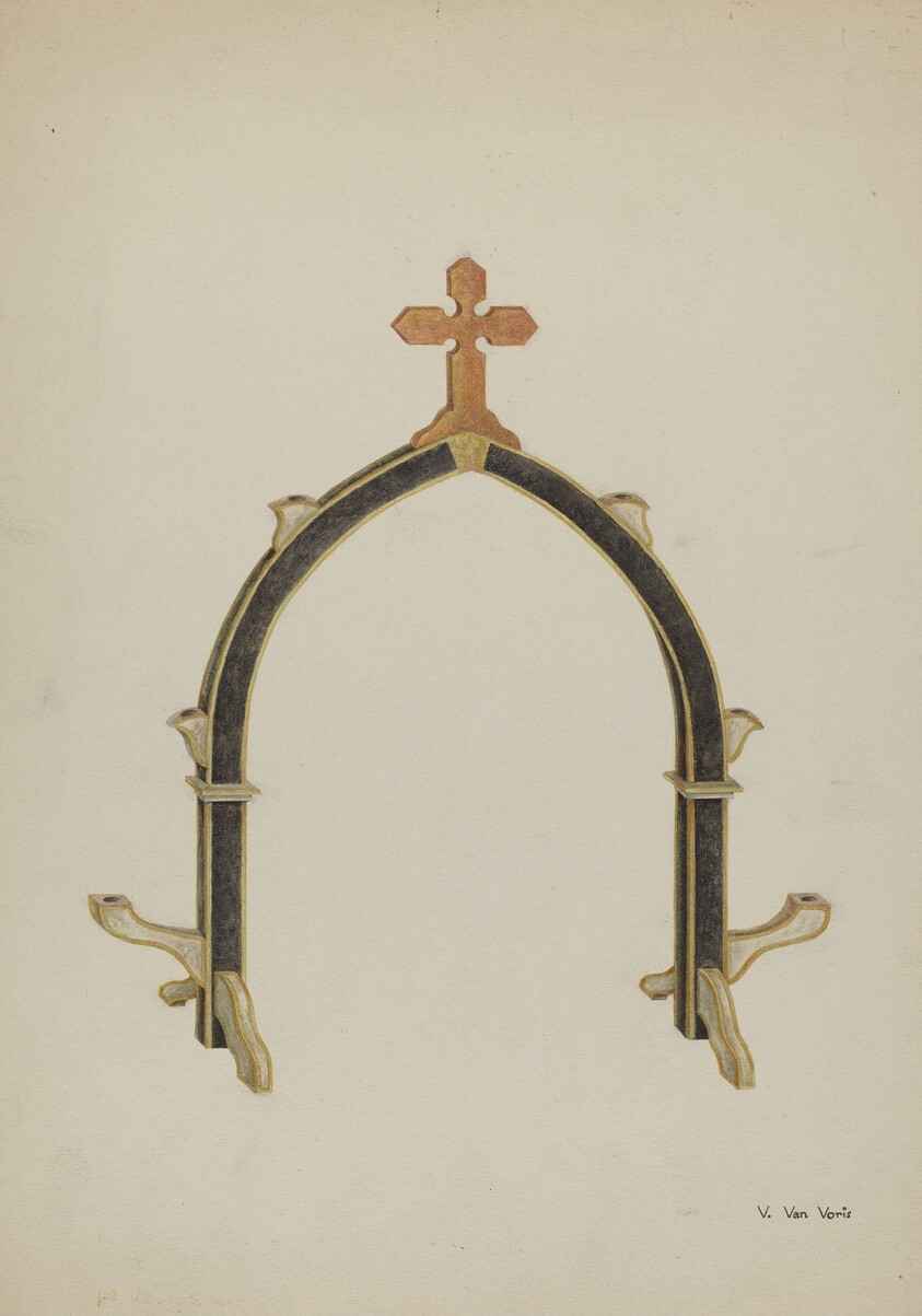 Carved Wooden Candleholder