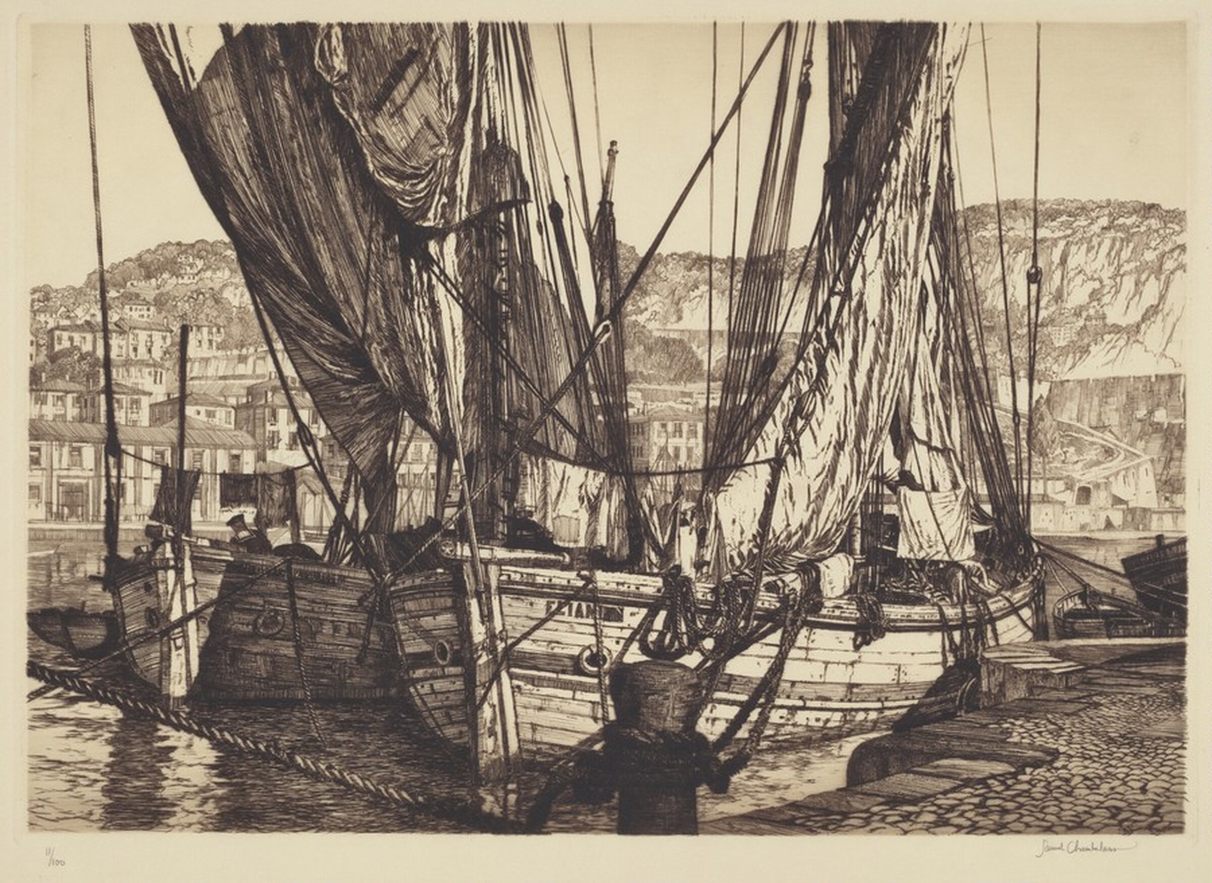 Mediterranean Wash Day, Samuel Chamberlain, 1939