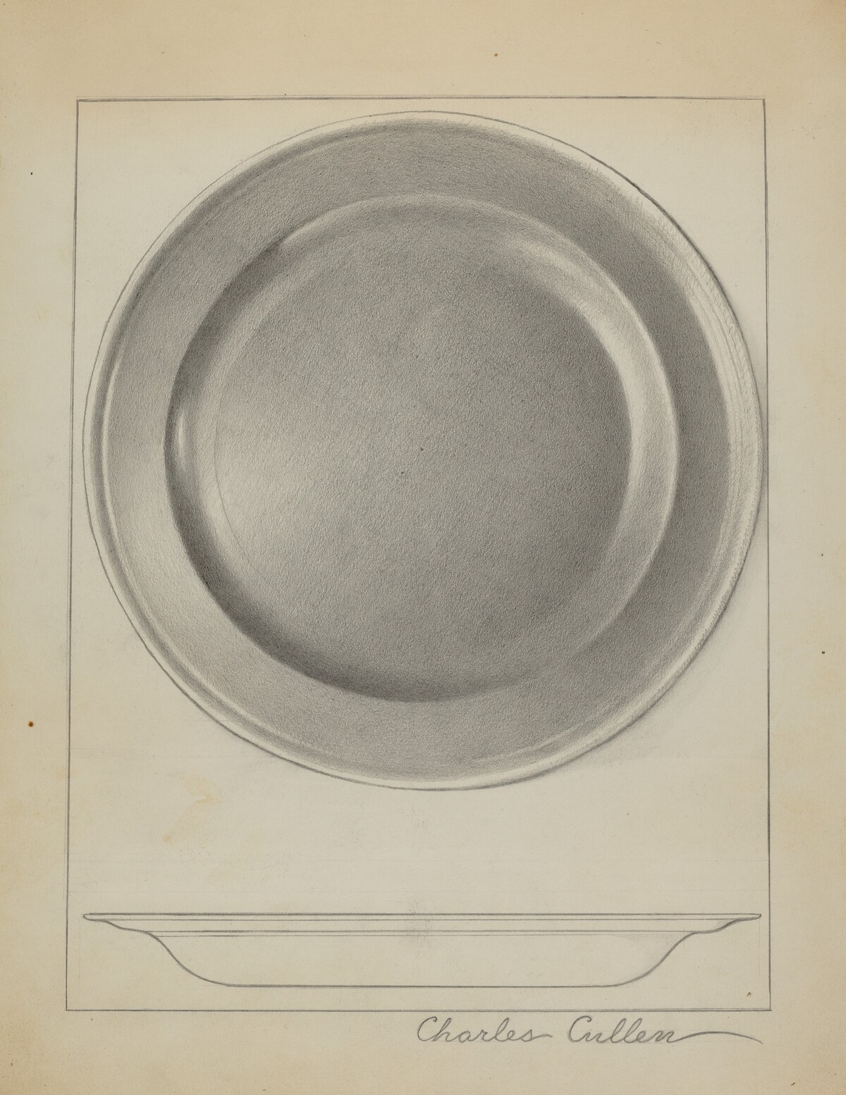 Pewter Plate