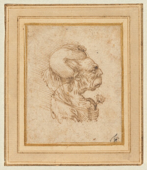 Grotesque Head of an Old Woman