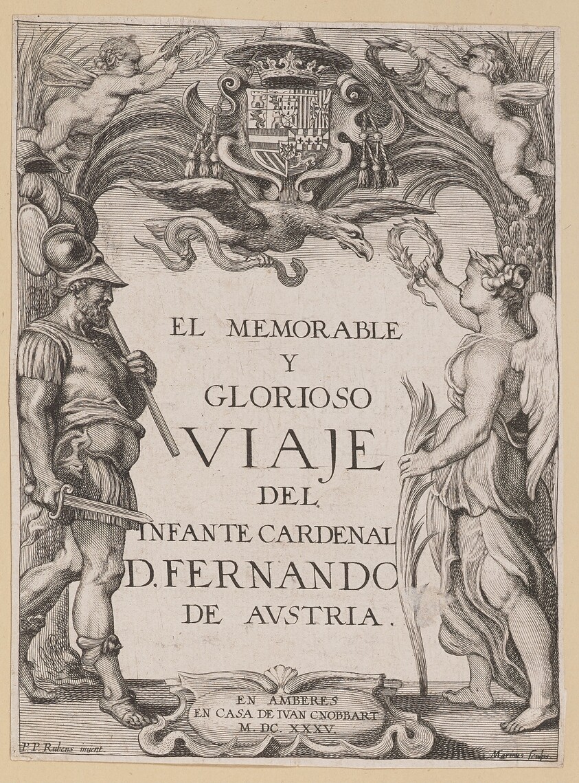 Title Page for D. De Aedo y Gallert, El...Viaje del Infante Cardenal...