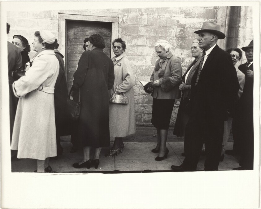 Group going to church--Los Angeles