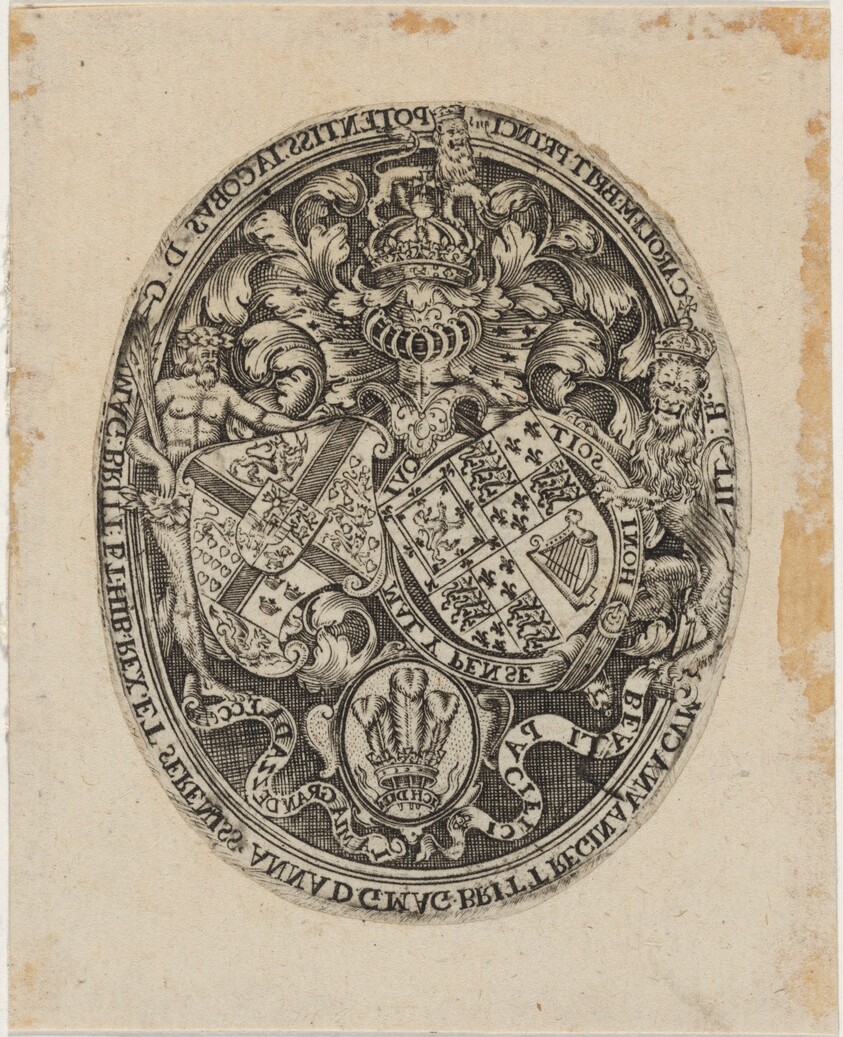 Shield of James I, Anne of Denmark, and Prince Charles