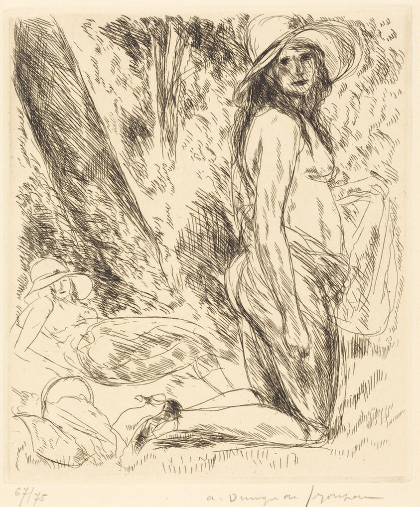 Model Kneeling (Le Modele a genoux ou nu a genoux)