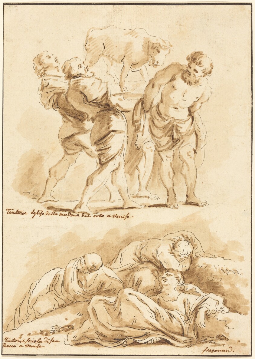 Worship of the Golden Calf and Christ on the Mount of Olives