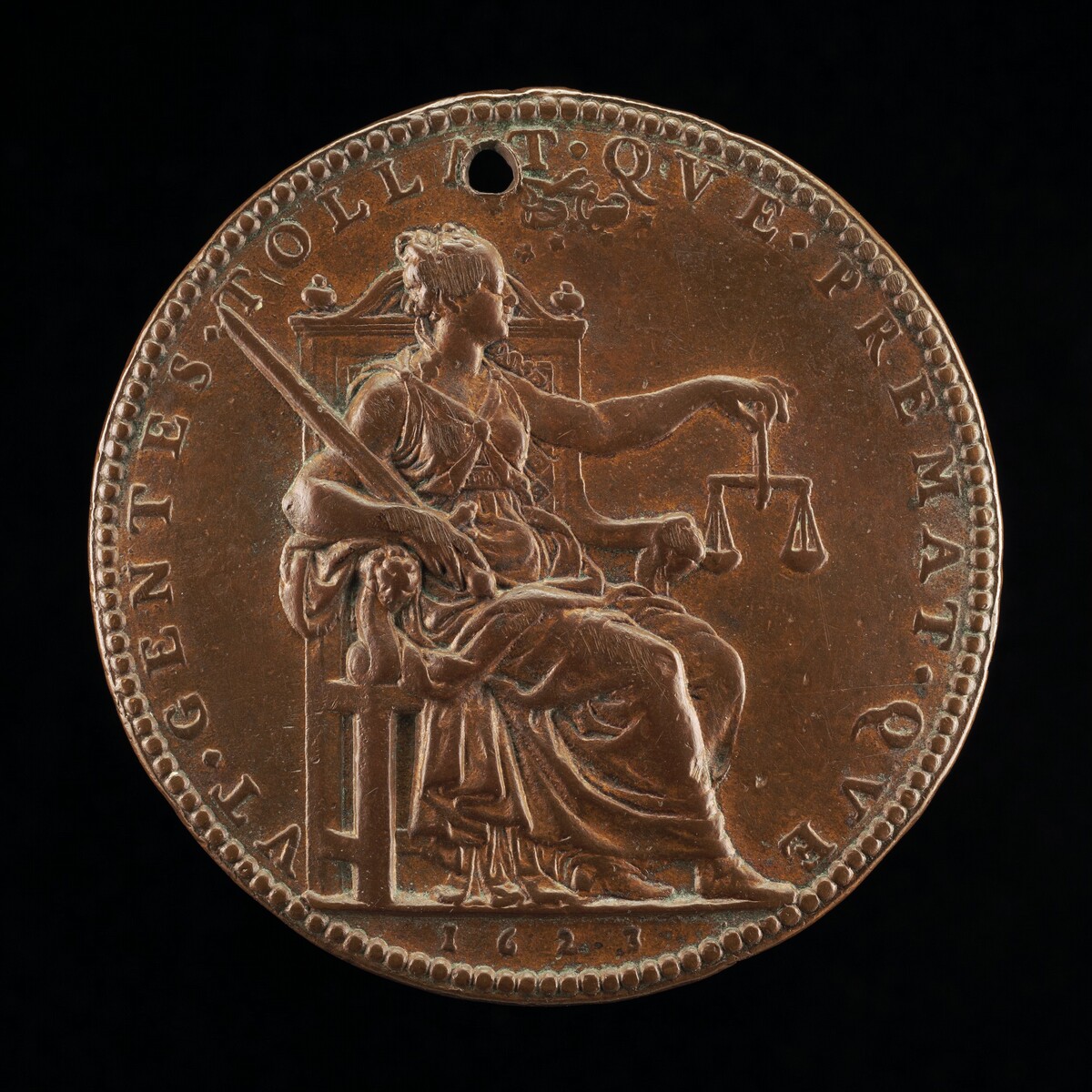 Justice with Sword and Scales [reverse]