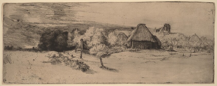 Landscape with Trees, Farm Buildings and a Tower