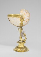 Nautilus Cup, Dutch and Swedish 17th Century, c. 1650 (etching), c. 1670 (mount)
