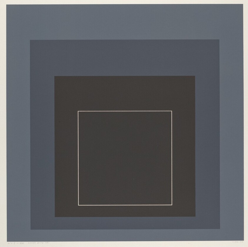 WLS VIII from White Line Squares (Series I) [artist's proof]