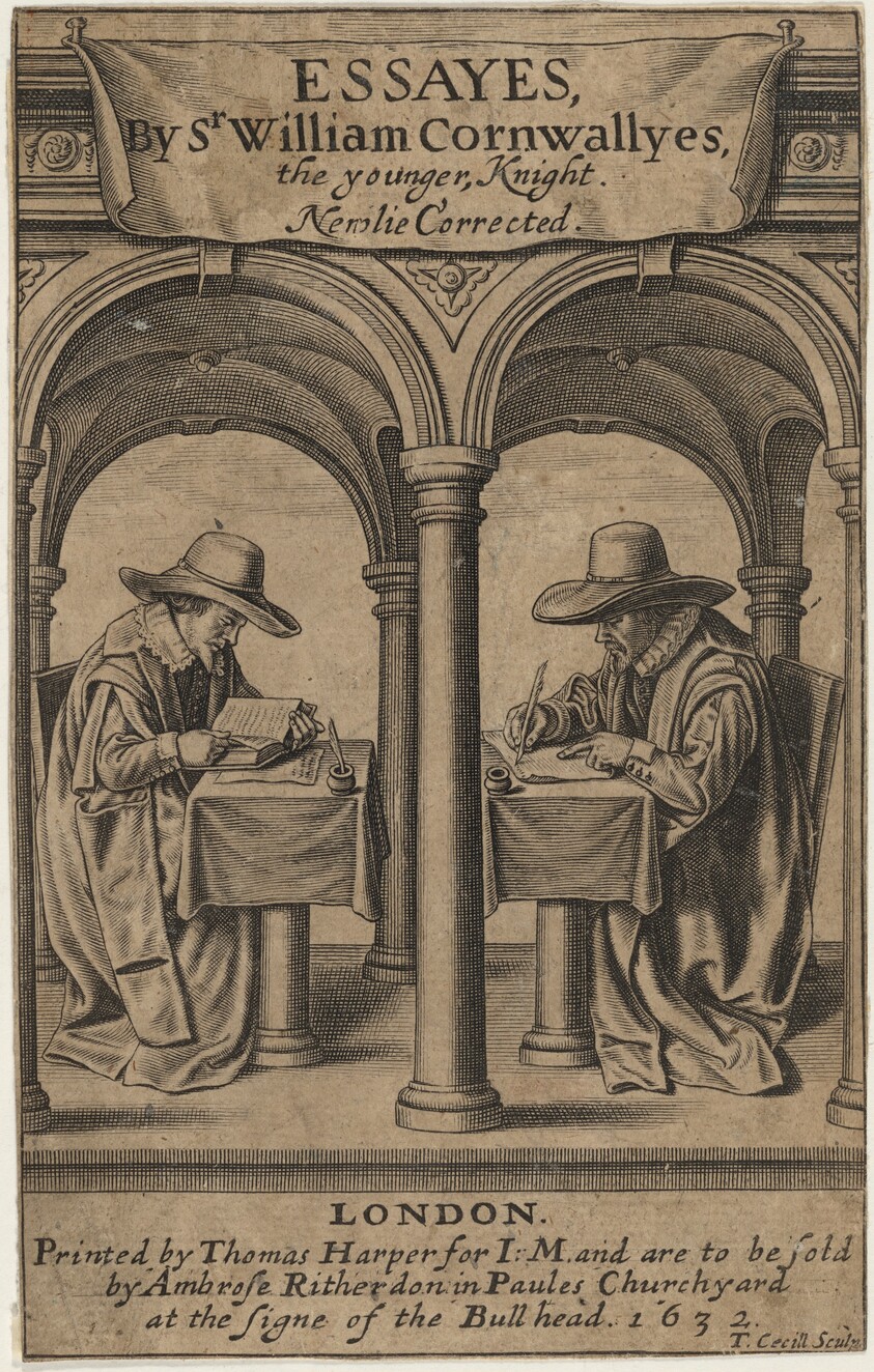 Title Page to Sir William Cornwally's Essays