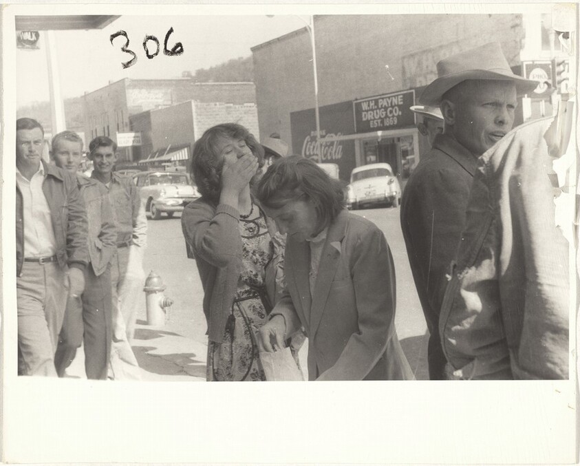 Street scene, in front of W.H. Payne Drug Co.--Scottsboro, Alabama