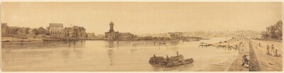 View of the Village of Chaillot from the  Pont de la Concorde: pl.17