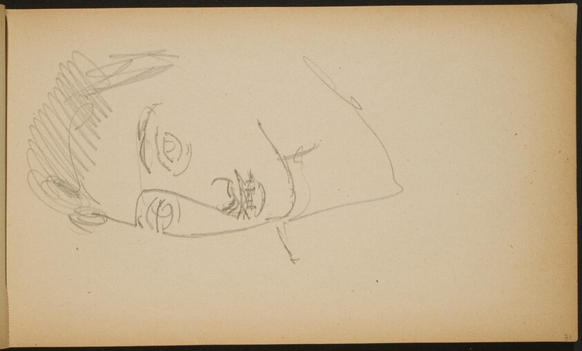 Männliche Bildnisstudie (Male Portrait Study) [p. 31]