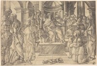 The Judgment of Solomon, Jean Duvet, probably c. 1516