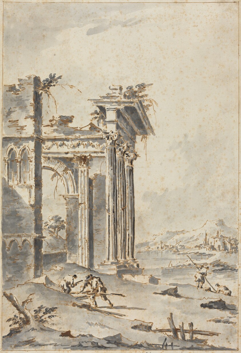 Capriccio of Classical Ruins on a Shore