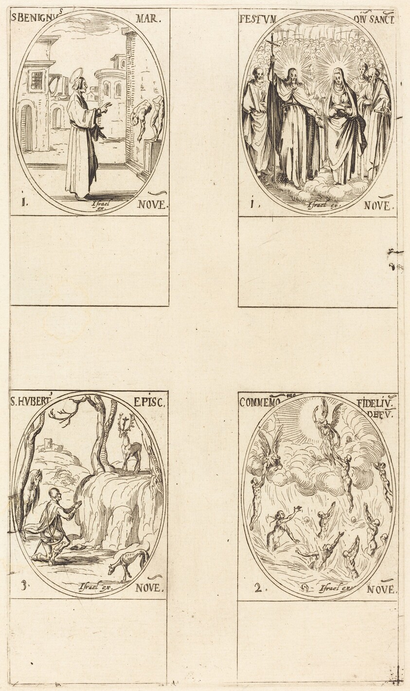 St. Benignus; Festival of All Saints; Commemoration of the Dead; St. Hubert