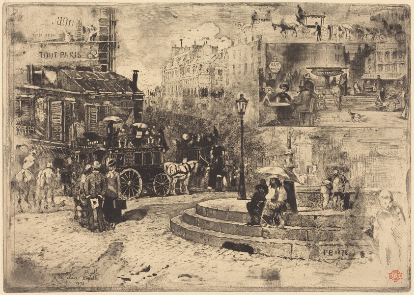 La Place Pigalle en 1878 (Place Pigalle in 1878)