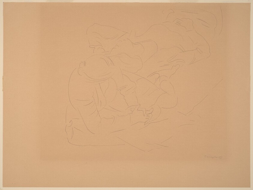 Two Girls on the Floor