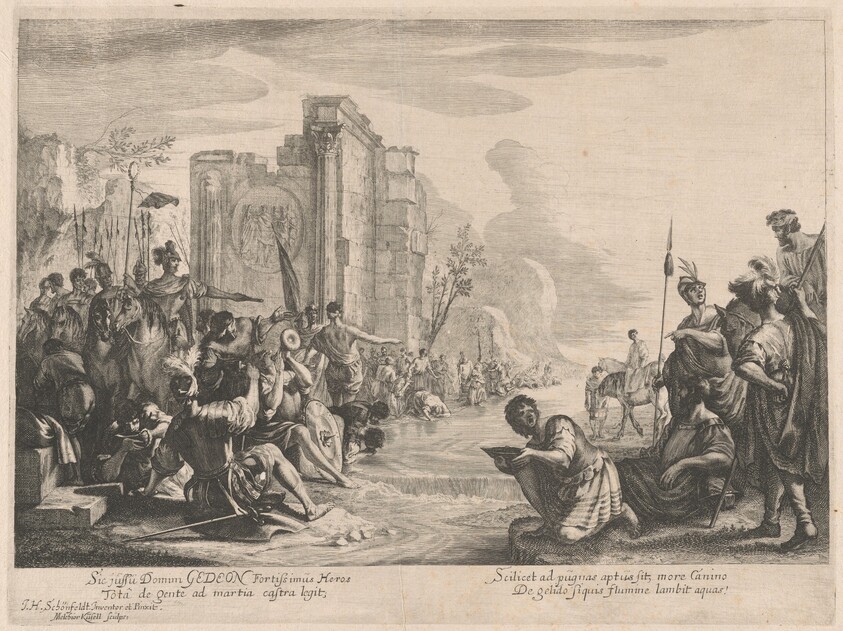 Gideon Selects His Army at the River Jordan