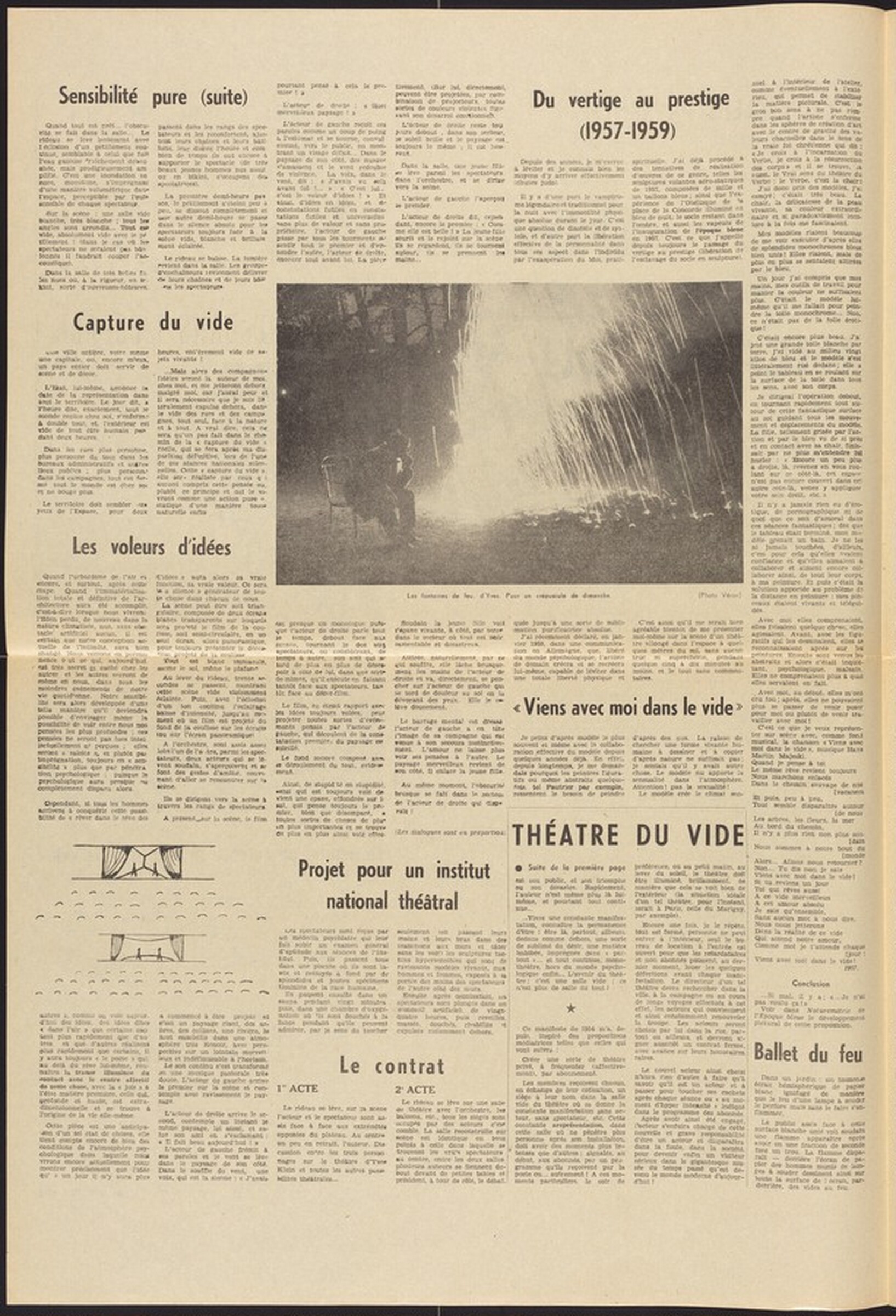 Dimanche: 27 Novembre (Le journal d'un seul jour), Yves Klein, November 27, 1960