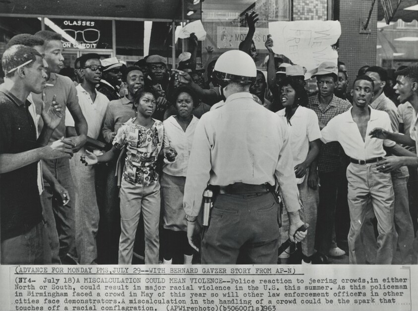 Title from caption on object: “A Miscalculation Could Mean Violence”