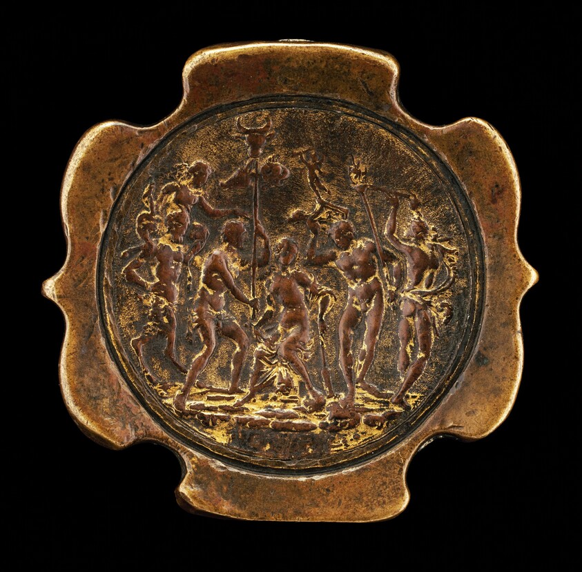 Sword Pommel with inset plaquette of Ariadne [affixed reverse of pommel]