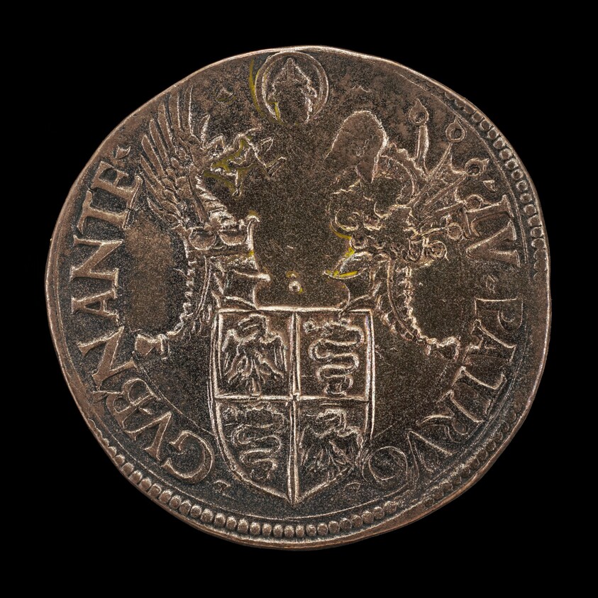 Shield with Two Crests [reverse]