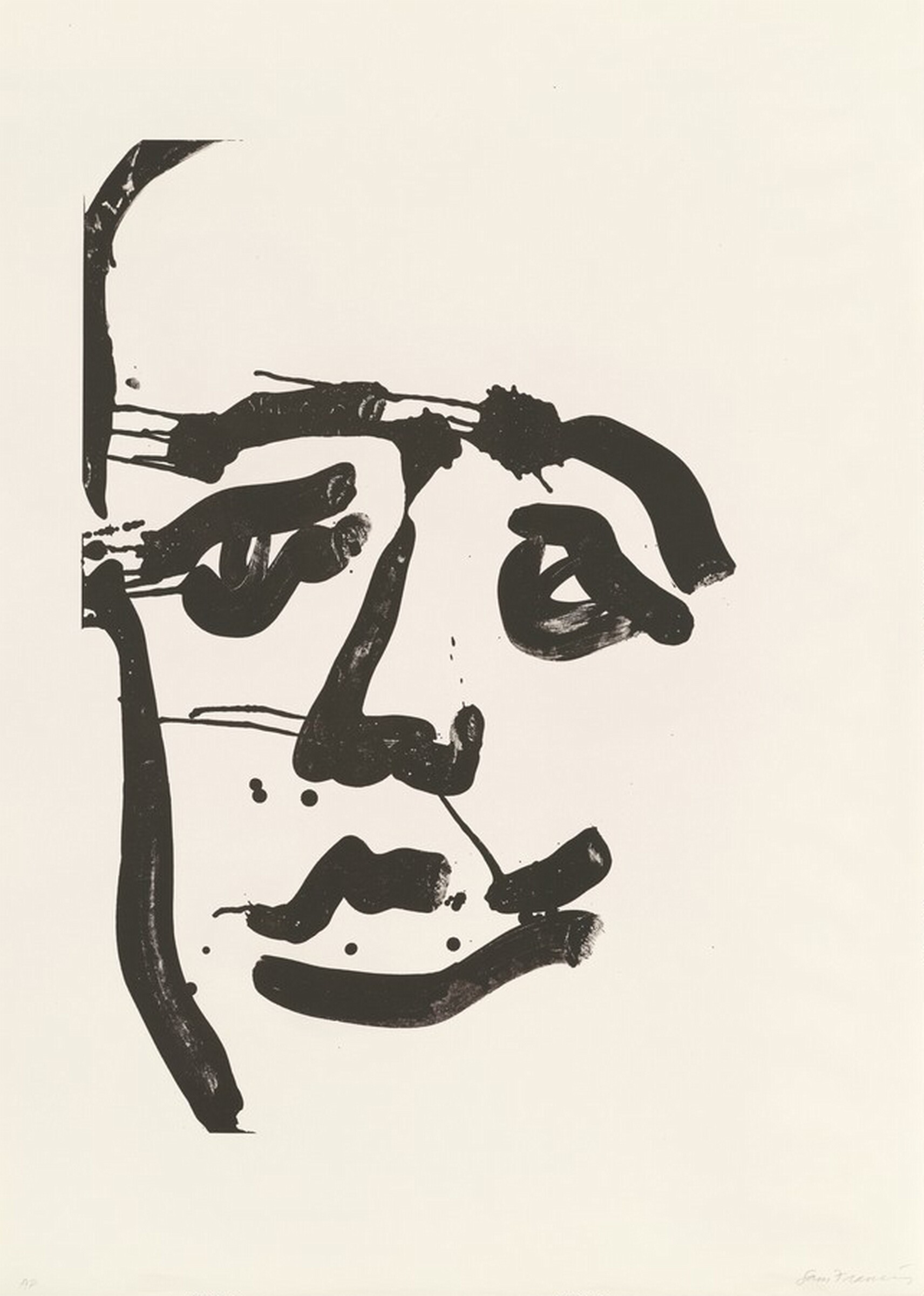 Self-Portrait, Sam Francis, 1973