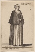 Ciuis Pragensis Filia, Wenceslaus Hollar, 1643