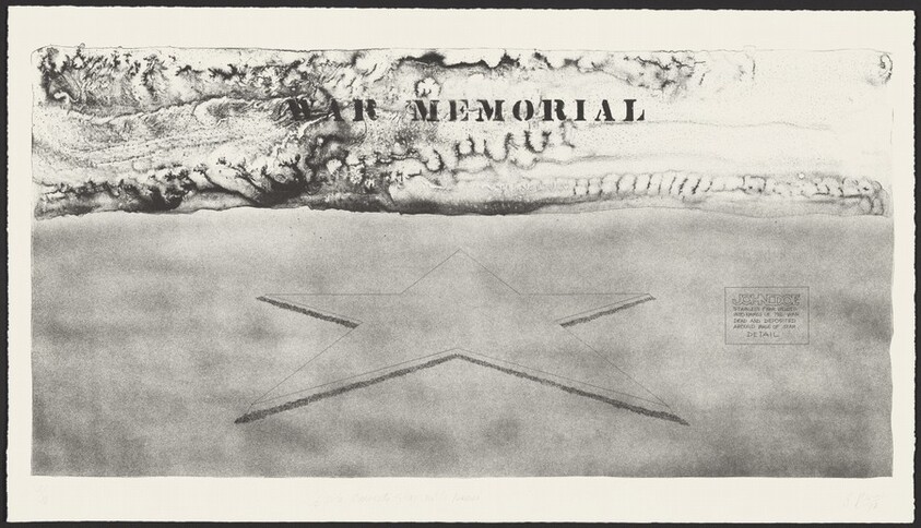 1/2 Mile Concrete Star with Names from Five War Memorials