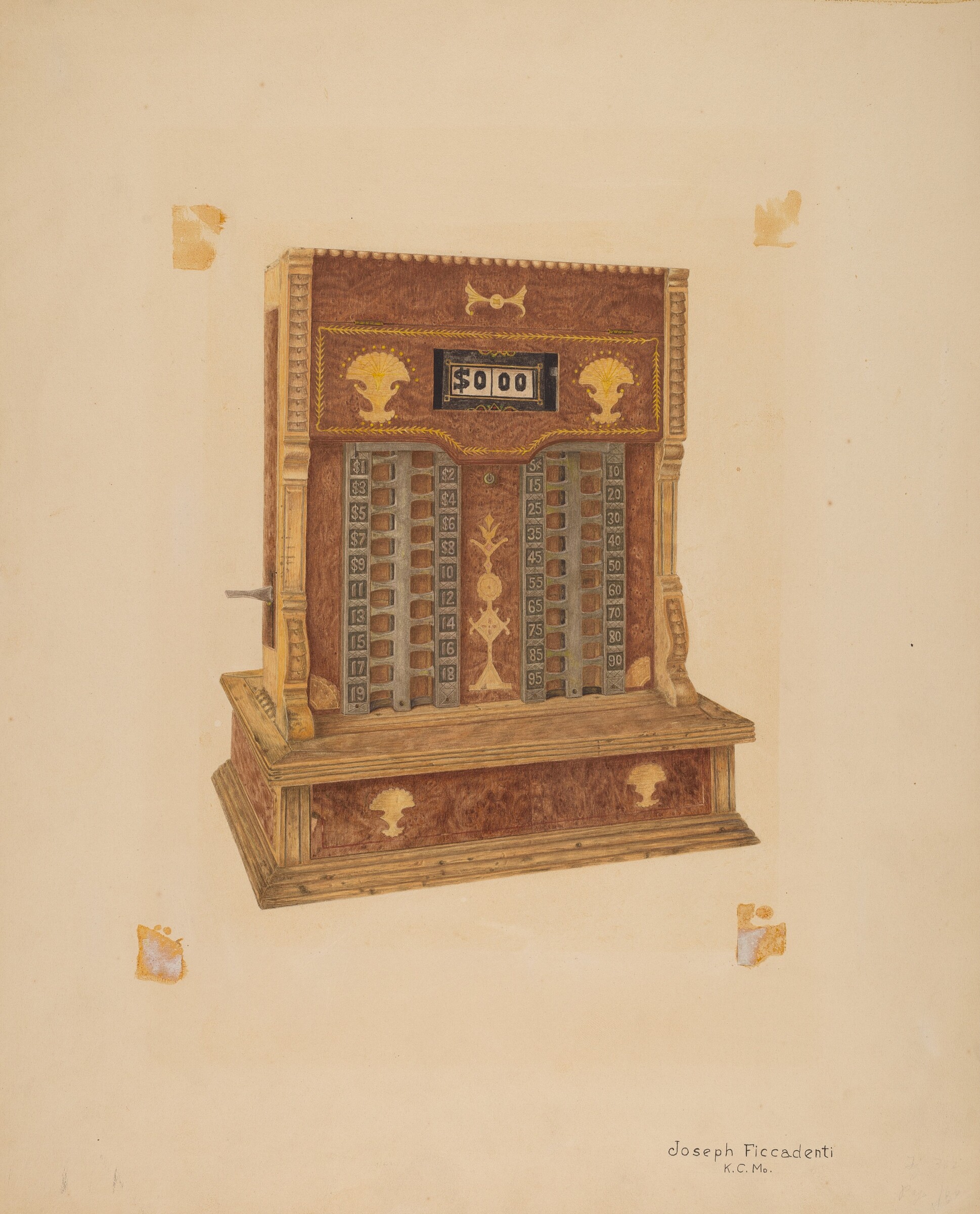 Hume Cash Register, Joseph Ficcadenti, c. 1939