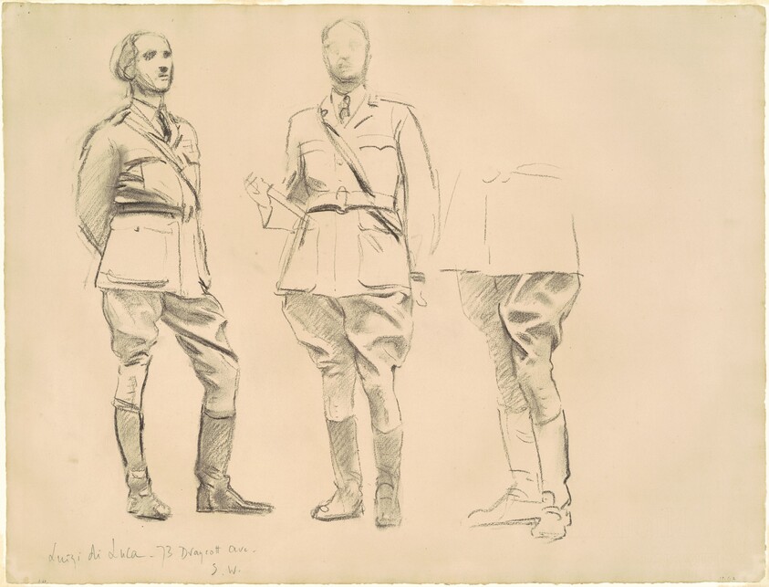 Studies for "General Officers of World War I"