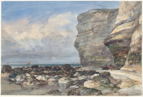 The Rocky Beach and Cliffs at Fécamp