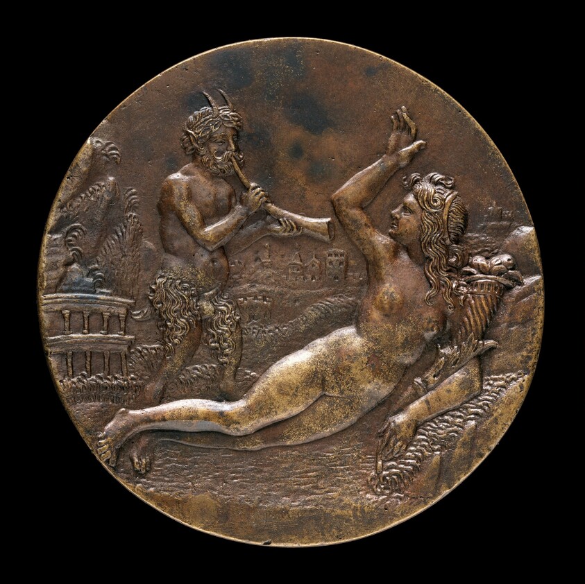Abundance and a Satyr [obverse]