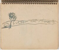 Landscape with Large Tree [verso], Alex Katz, 1950s