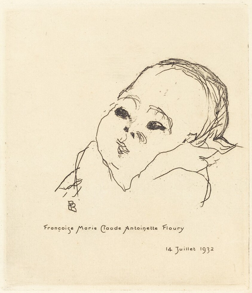 Birth Announcement for Françoise Floury