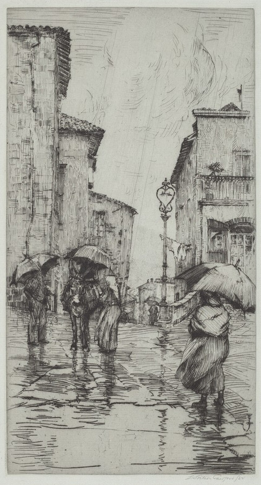 Green Umbrellas, Orvieto, Italy