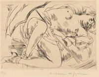 Nude with Umbrella (Nu a l'ombrelle), André Dunoyer de Segonzac, 1924