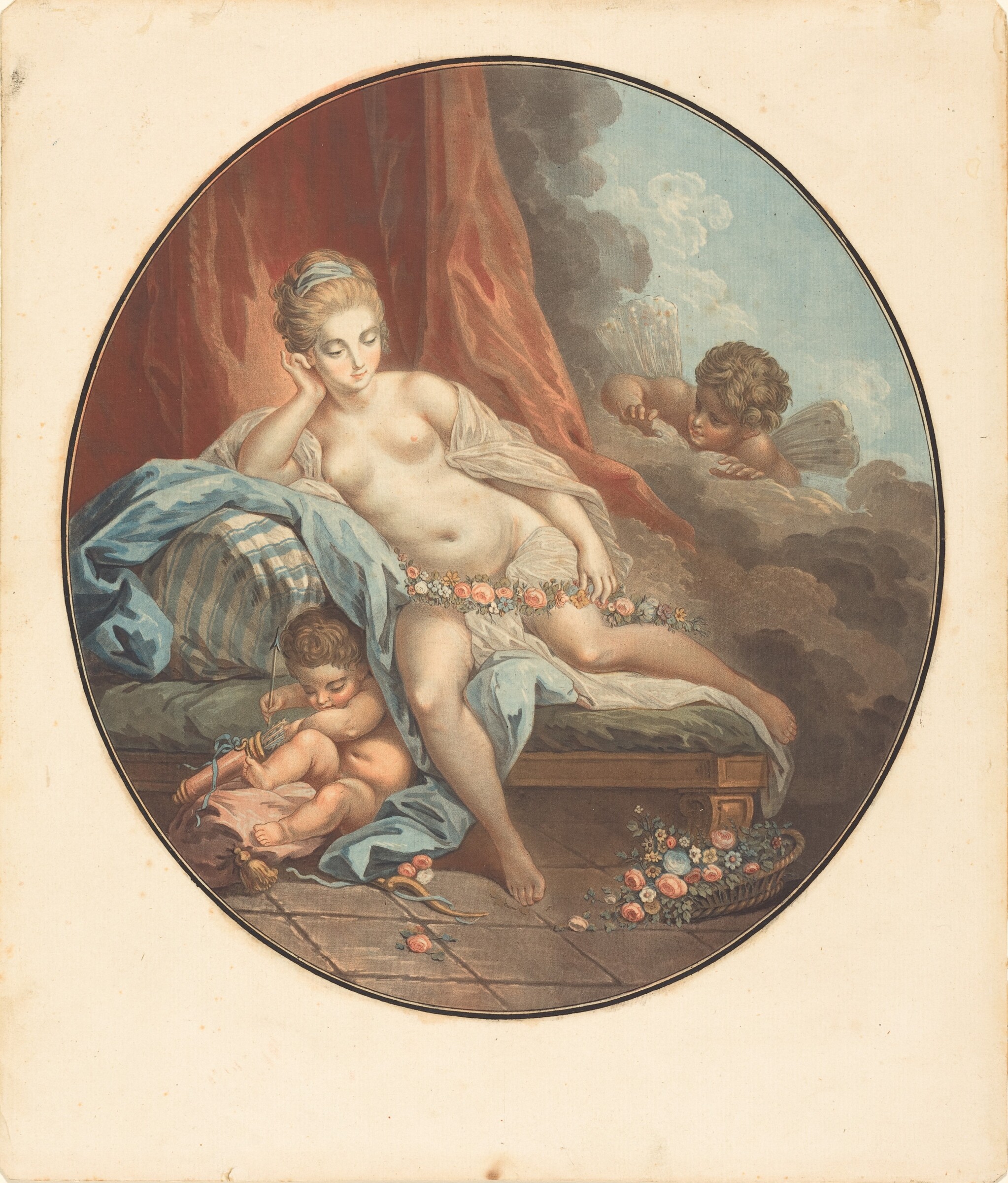 Venus en reflection, Jean-François Janinet after Jacques Charlier