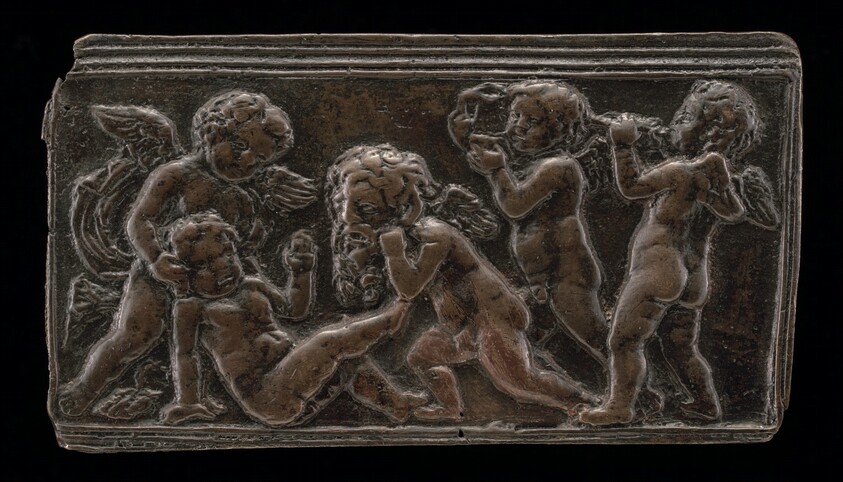 Infant Bacchants with Pipes, a Vase, and a Mask of Silenus