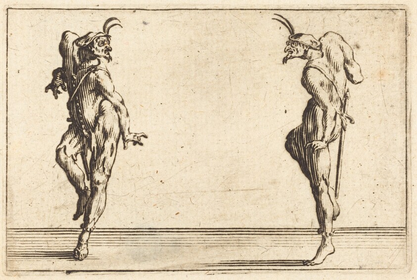 Two Pantaloons Dancing