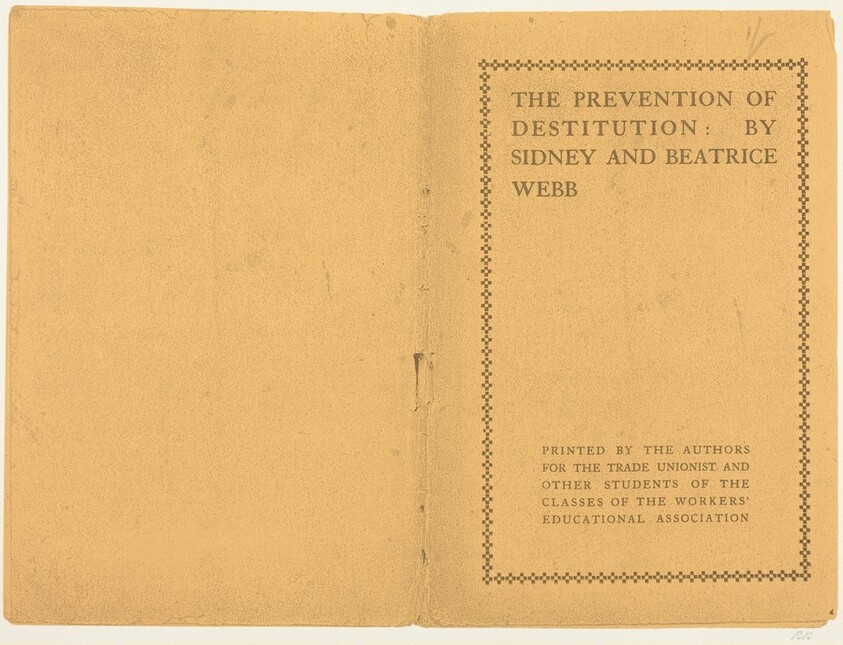 The Prevention of Destitution