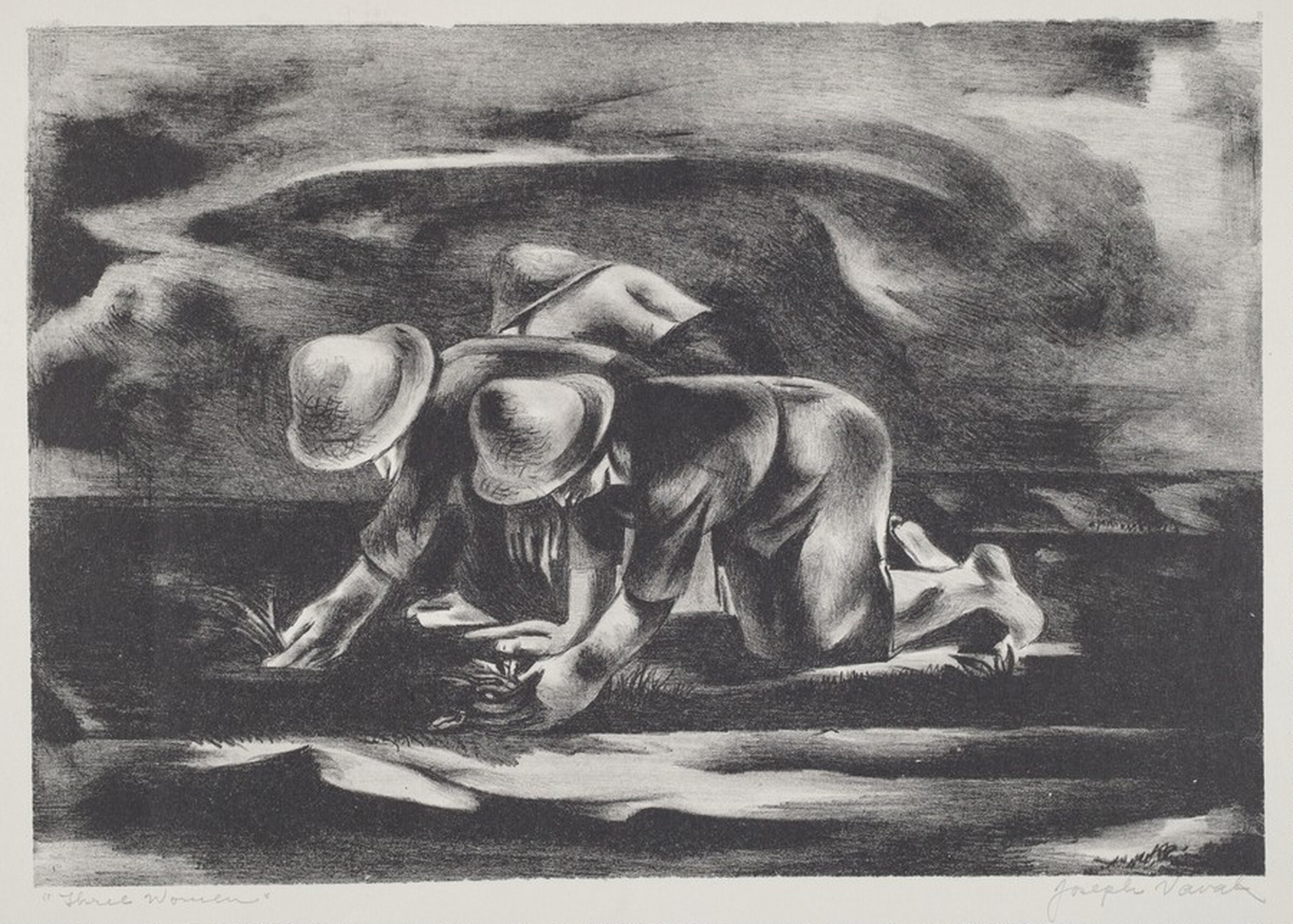 Three Women, Joseph Vavak, c. 1938