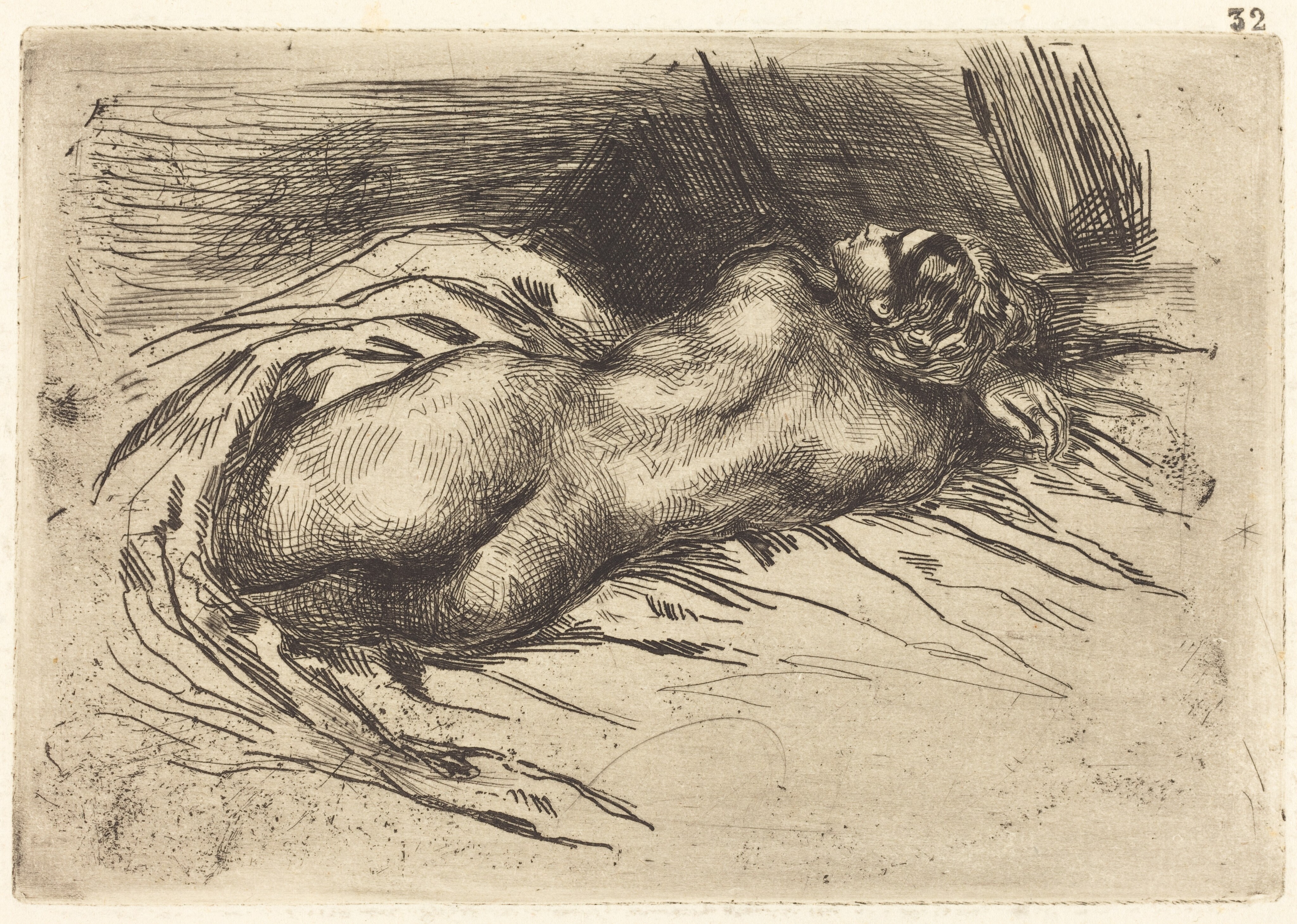 Tiger and Snake by Eugène Delacroix