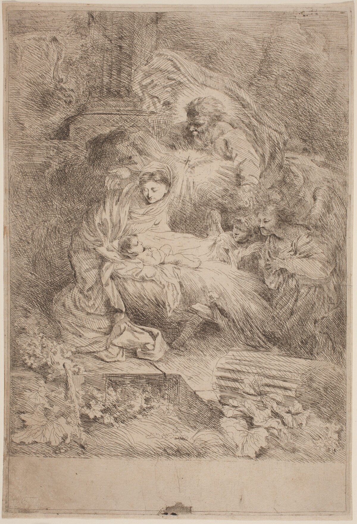 The Nativity with God the Father and the Holy Spirit